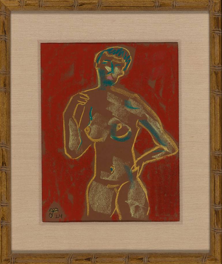 Original Figurative Body Drawing by Justina Blakeney