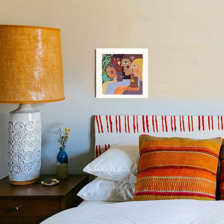 Original Abstract People Painting by Justina Blakeney