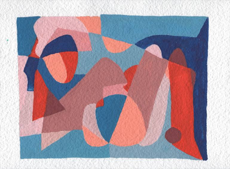 Original Cubism Abstract Painting by Justina Blakeney