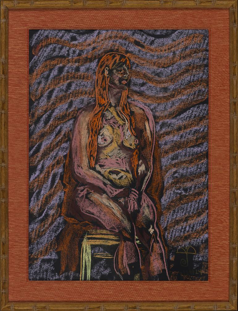 Original Figurative Nude Drawing by Justina Blakeney