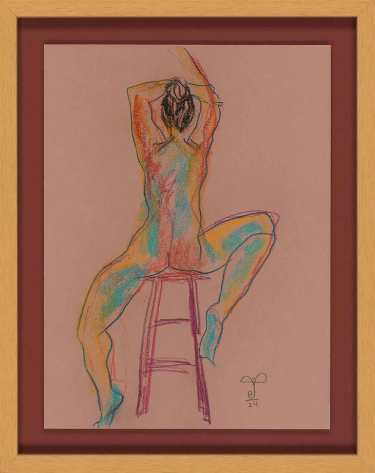 Original Figurative Women Drawing by Justina Blakeney