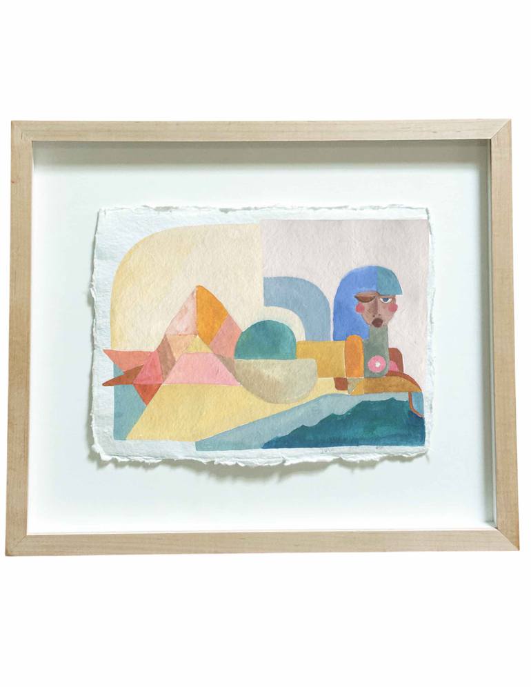 Original Geometric Abstract Painting by Justina Blakeney