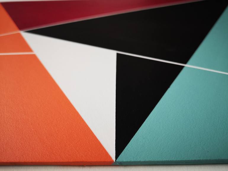 Original Abstract Geometric Painting by Gary Andrew Clarke