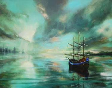 Original Seascape Paintings by C J Elsip