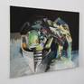 Merger and Dissolution - 2013 - oil painting on canvas - side view