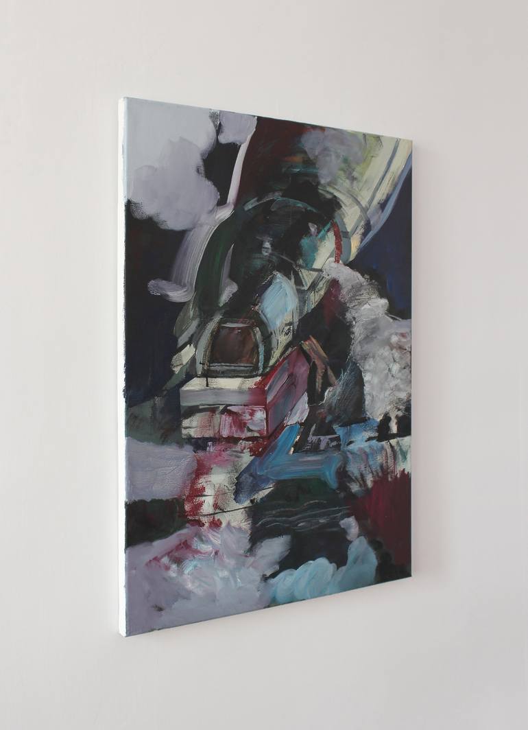 Original Abstract Science/Technology Painting by Darius Martin