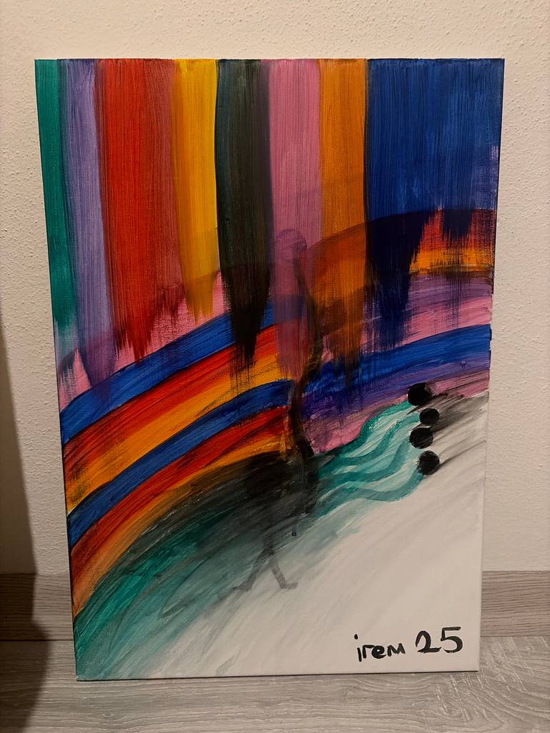 Original Abstract Painting by Irem Arslan | Abstract Expressionism Art on Canvas | The choreography of colors