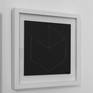 Cube made of white thread.
Belongs to Black series. It´s perfect to combine with other works from this series.
Total dimensions framed: 32,5 x 33 cm.
There are four drawings with the same frame. (Black 16, Black 18, Black 14, Black 19)