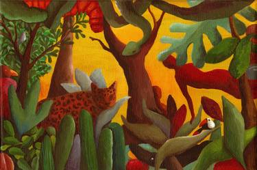 Original Figurative Landscape Paintings by Maria Eugenia Longo Cabello Campos