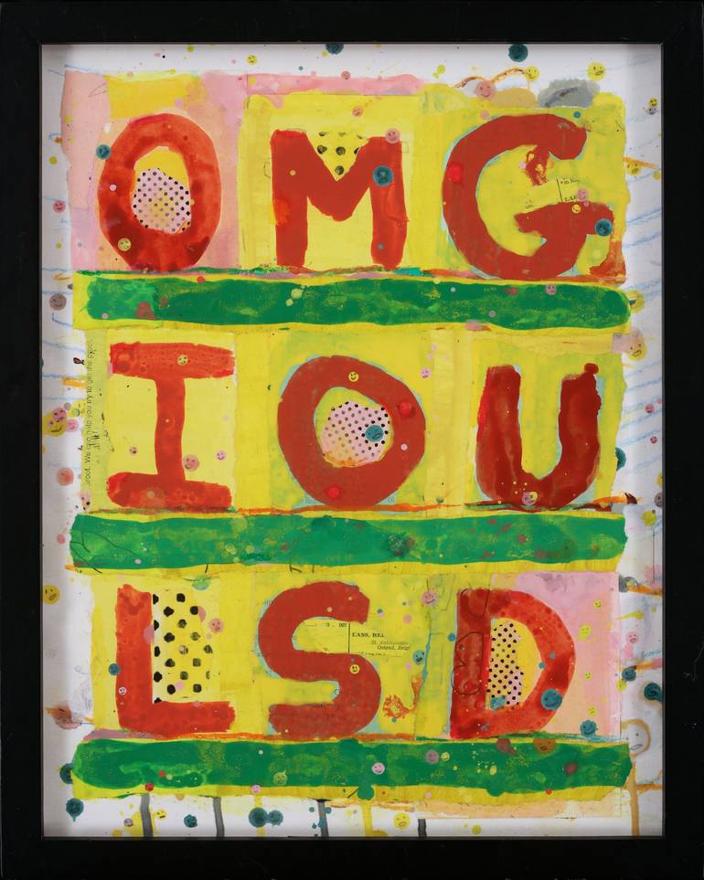 Original Conceptual Language Mixed Media by Brian Mcdonald