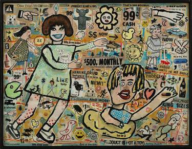 Original Expressionism People Collage by Brian McDonald
