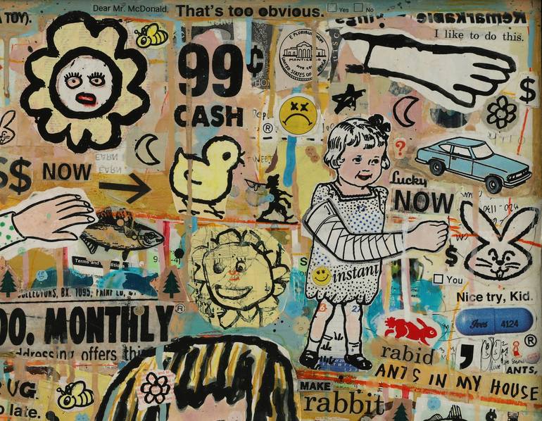 Original Expressionism People Collage by Brian McDonald