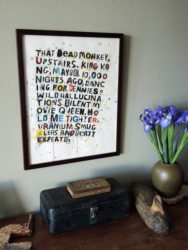 Original Street Art Typography Collage by Brian Mcdonald
