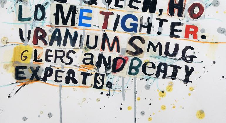 Original Street Art Typography Collage by Brian Mcdonald