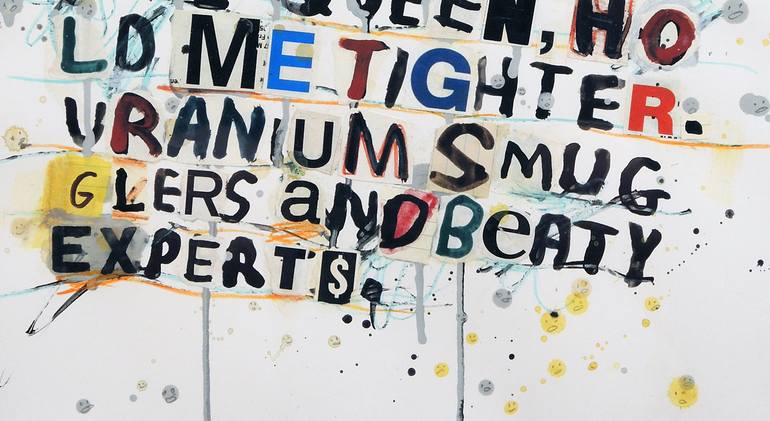 Original Street Art Typography Collage by Brian McDonald