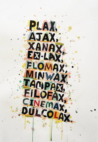 Original Pop Art Language Collage by Brian McDonald