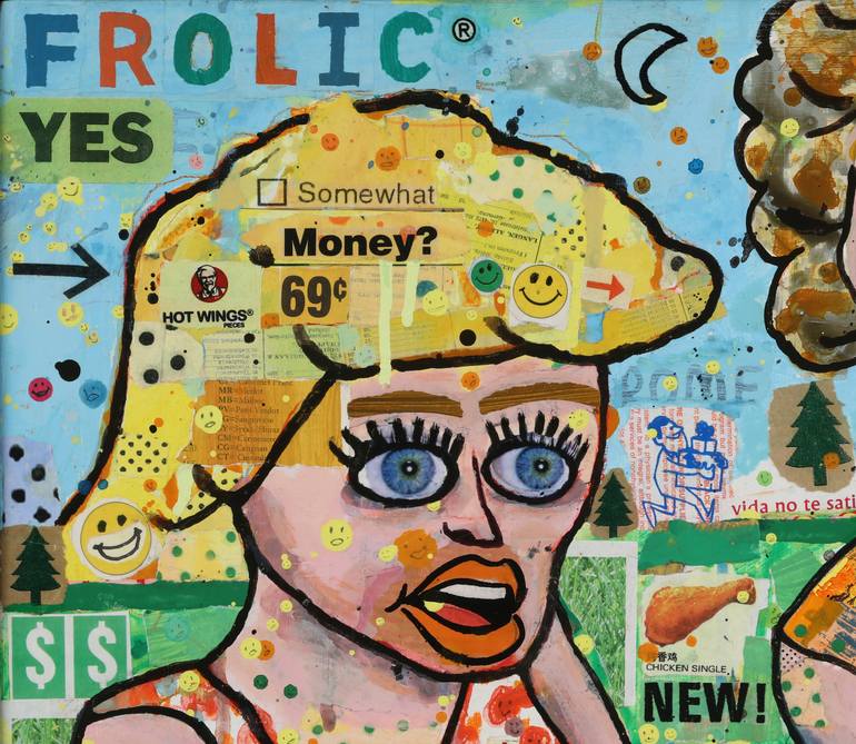 Original Contemporary People Mixed Media by Brian Mcdonald