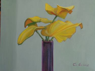 Original Realism Floral Paintings by Claire Evans