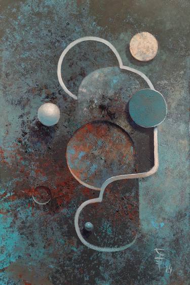 Original Conceptual Abstract Painting by Katarzyna Wolodkiewicz