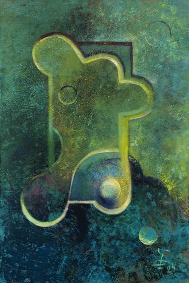 Original Conceptual Abstract Painting by Katarzyna Wolodkiewicz