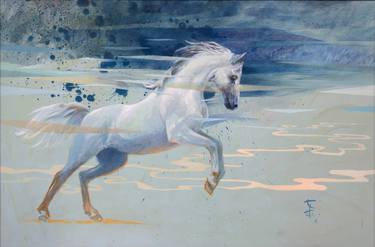 Print of Expressionism Horse Paintings by Katarzyna Wolodkiewicz
