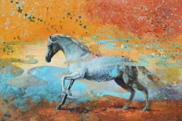 Print of Expressionism Horse Paintings by Katarzyna Wolodkiewicz