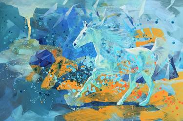 Print of Expressionism Horse Paintings by Katarzyna Wolodkiewicz