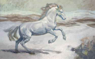 Print of Fine Art Horse Paintings by Katarzyna Wolodkiewicz