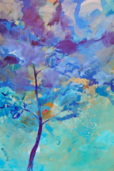 Original Expressionism Tree Paintings by Katarzyna Wolodkiewicz