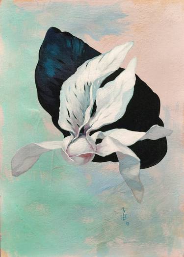 Original Figurative Floral Paintings by Katarzyna Wolodkiewicz
