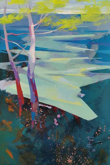 Print of Abstract Tree Paintings by Katarzyna Wolodkiewicz