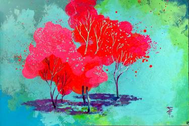 Original Impressionism Tree Paintings by Katarzyna Wolodkiewicz