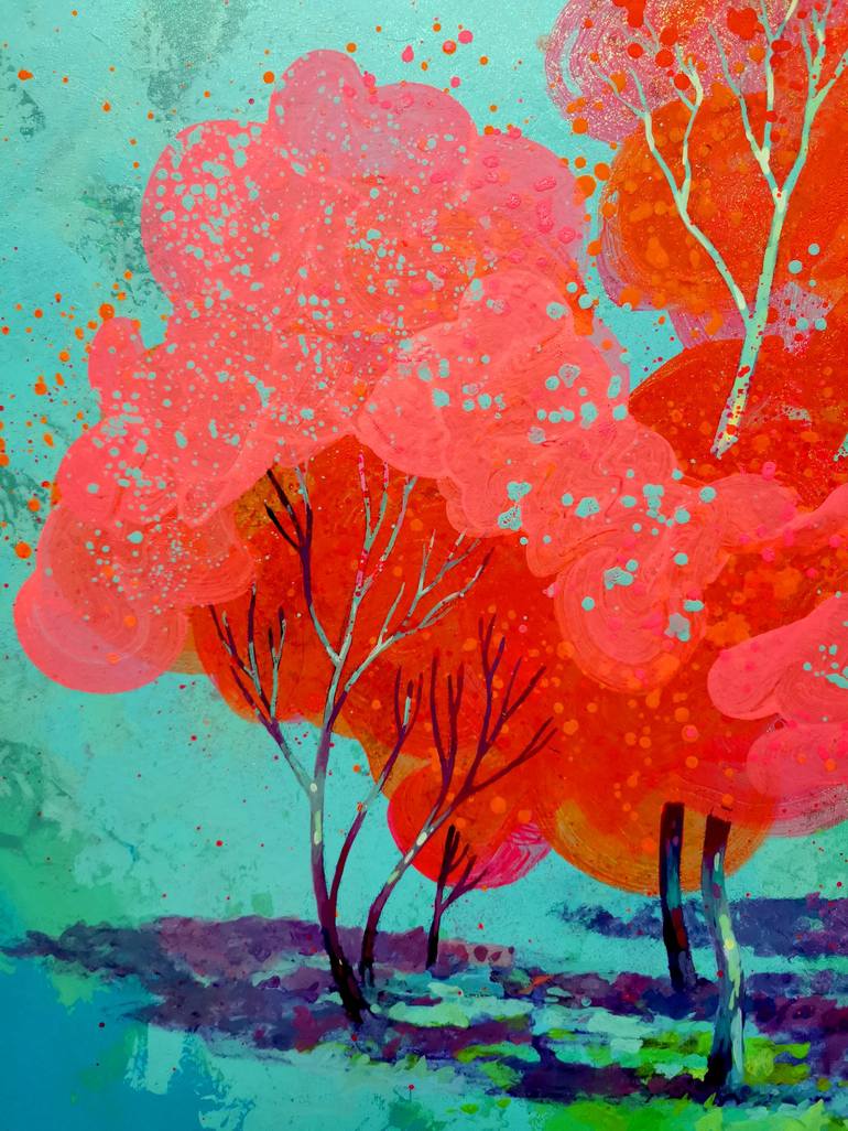 Original Tree Painting by Katarzyna Wolodkiewicz