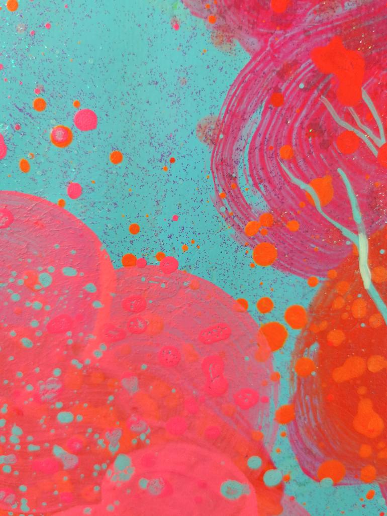 Original Impressionism Tree Painting by Katarzyna Wolodkiewicz