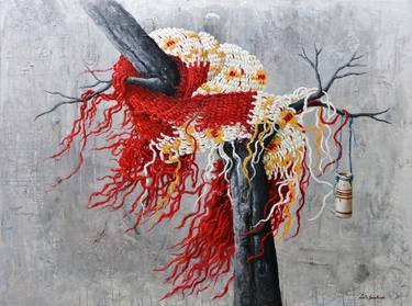Original Impressionism Tree Paintings by Loreto Sanhueza
