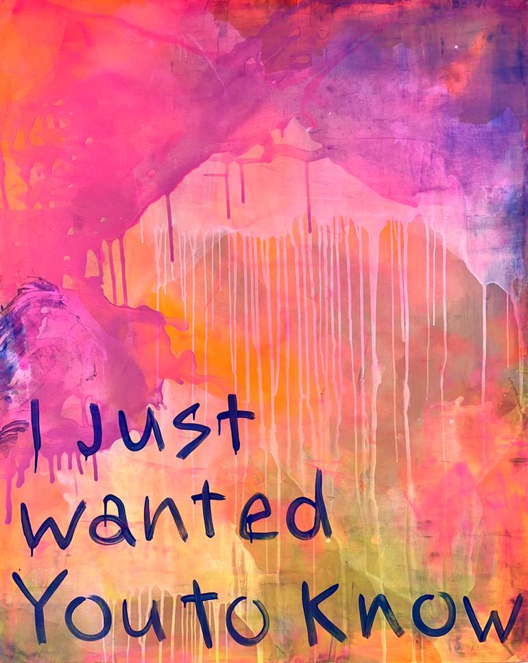 Original Love Painting by Annika Banko | Abstract Art on Canvas | I Just Wanted You to Know