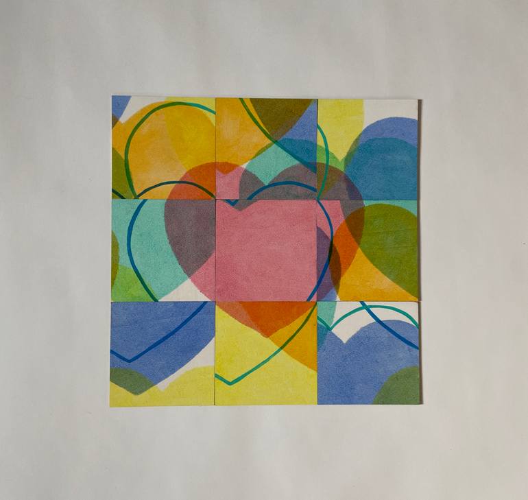 Original Abstract Love Painting by Christian Dodd