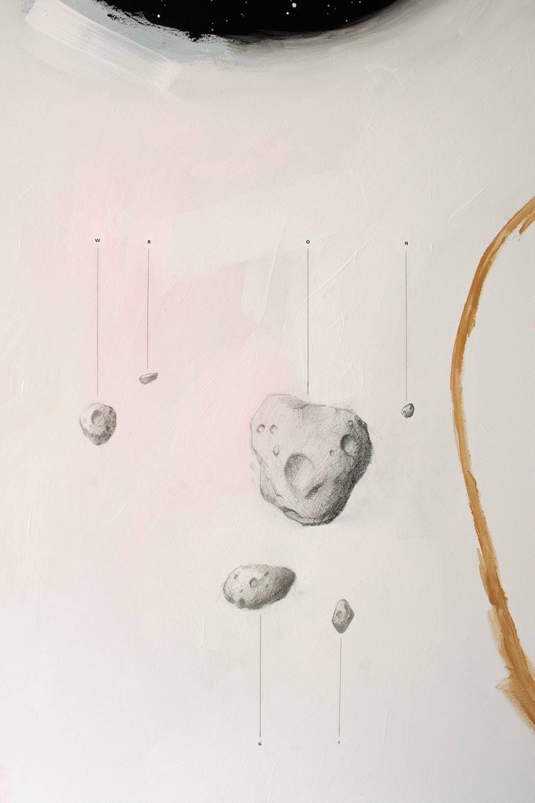 Original Abstract Science/Technology Painting by Oscar Delmar