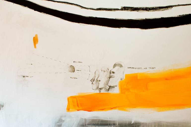Original Abstract Science/Technology Painting by Oscar Delmar