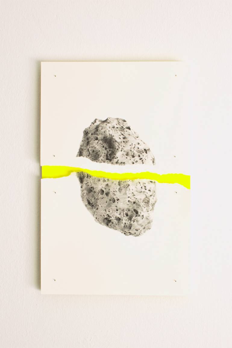 Original Conceptual Outer Space Drawing by Oscar Delmar
