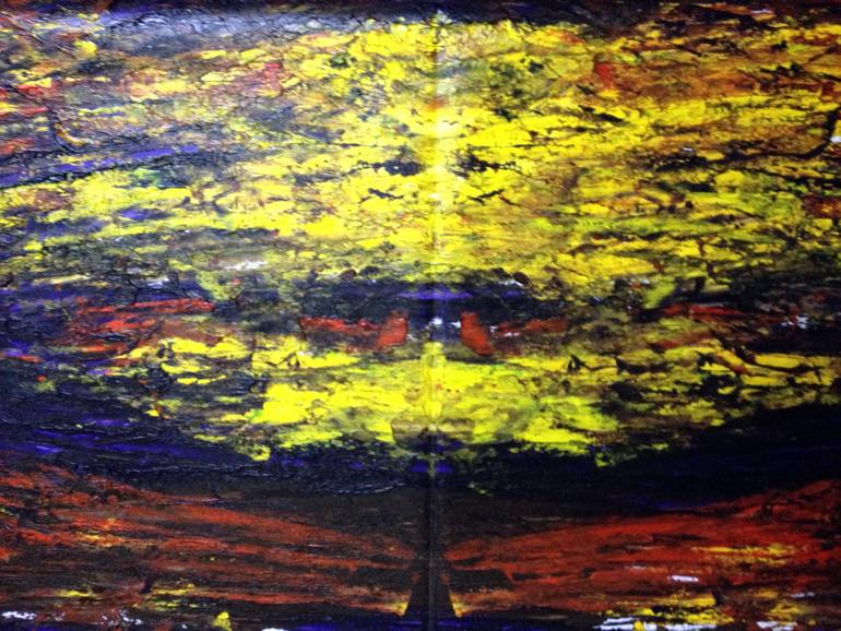 Original Abstract Expressionism Abstract Painting by Paulo Do Nascimento  Pinheiro Afonso