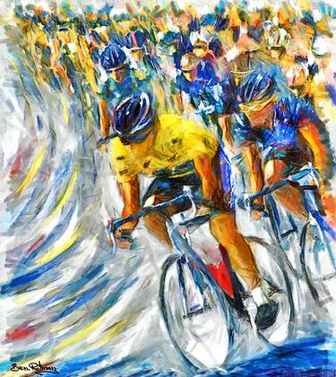 Original Conceptual Sports Painting by Ben Zion Rotman