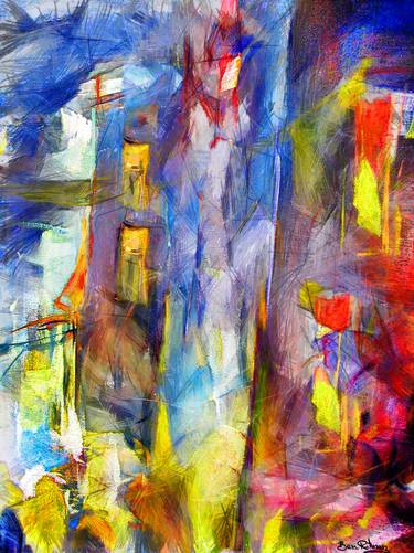 Print of Abstract Expressionism Abstract Paintings by Ben Zion Rotman
