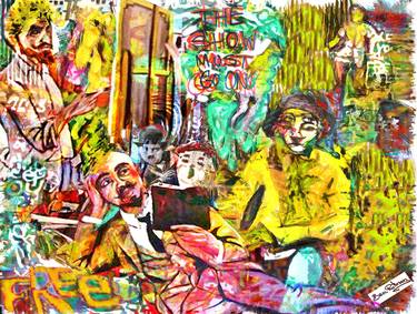 Print of Expressionism Pop Culture/Celebrity Mixed Media by Ben Zion Rotman