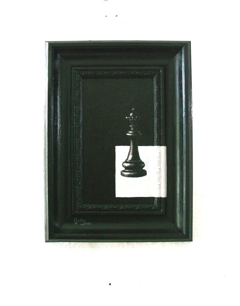 Original Black & White Still Life Painting by Doru Cristian Deliu