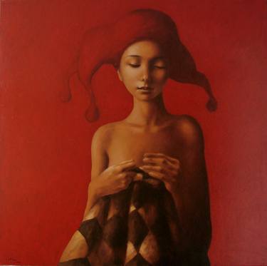 Print of Figurative Women Paintings by Doru Cristian Deliu