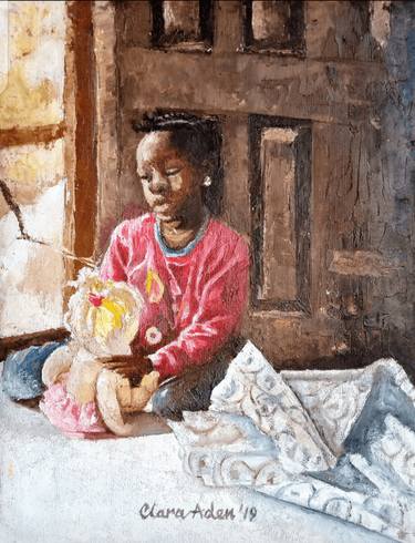 Original Expressionism Children Paintings by Clara Aden