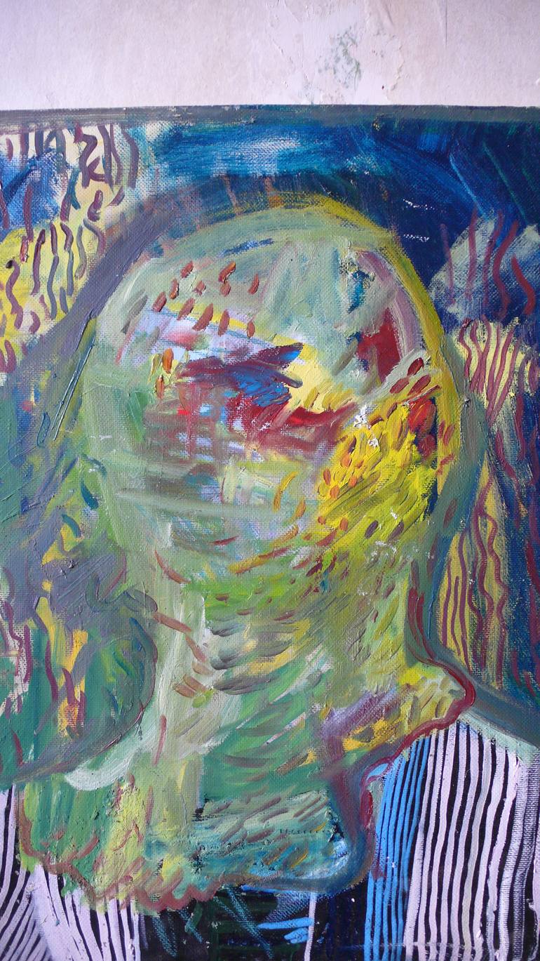 Original Abstract Portrait Painting by Ekaterina Konovalova