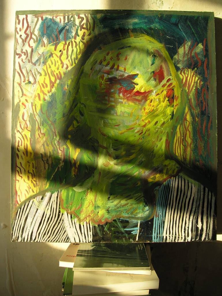 Original Abstract Portrait Painting by Ekaterina Konovalova