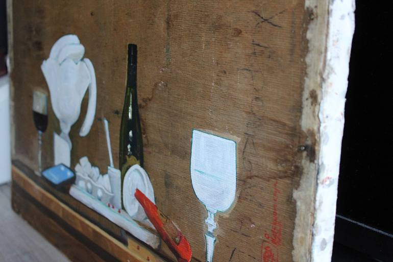Original Conceptual Still Life Painting by Olesja KatšAnovskaja-Münd